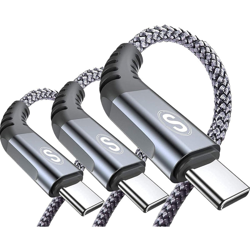 Usb Type C Cable 3.1A Fast Charging [3Pack,6.6Ft+3.3Ft+3.3Ft], Usb-A To Usb-C