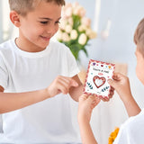 30 Pack Valentines Cards For Kids School Classroom - Heart Shaped Gem Crystal Valentine Exchange Cards Gifts - Gemstone Rock Gem Of A Friend