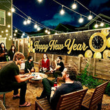 Happy New Year 2026 Large Banner 120x20in Yard Sign Party Decor