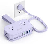 10-in-1 Cruise Approved Travel Power Strip 20W USB-C Portable Charging Station