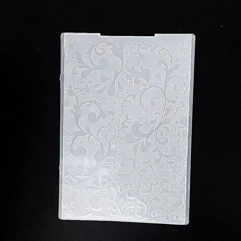 Leaves Pattern Background Plastic Embossing Folders For Card Making Scrapbooki