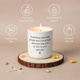Frindship Gifts For Women Candle, Valentines Day Birthday Gift For Women Friends Family Boss, Thank You Inspirational Stress Relief Cheer Up Gift, Stocking Stuffers For Woman, Lavender Candle 7Oz