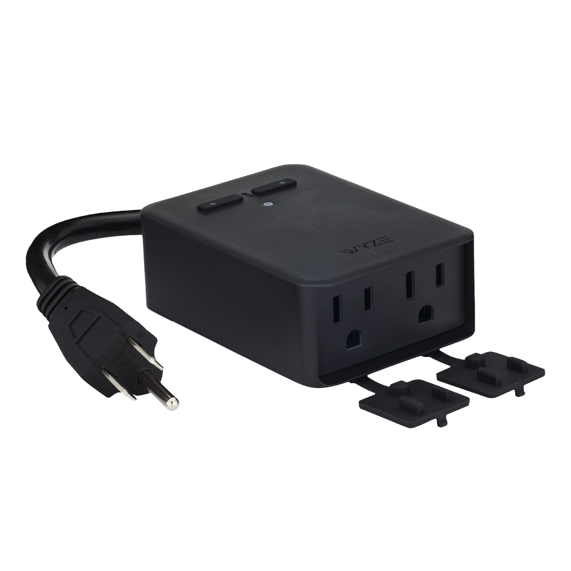 Plug Outdoor, Dual Outlets Energy Monitoring, Ip64, 2.4Ghz Wifi Smart Plug, Works With Alexa, Google Assistant, Ifttt, No Hub Required, Black