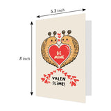 Funny Slug Pun Valentine’S Day Card For Man Women, Cute Slime Themed Valentines Card For Kid Friend Classmate Couple, Be Mine Valen Slime