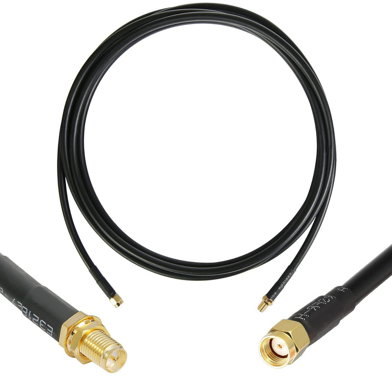 10 Ft Rp-Sma Male To Rp-Sma Female S-Lmr240 Extension Cable (50 Ohm), Pure Cop