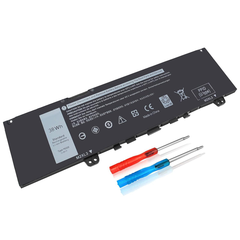 38Wh F62G0 11.4V Battery For Dell Inspiron 13 7000 7373 7386 2-In-1 7370 7380