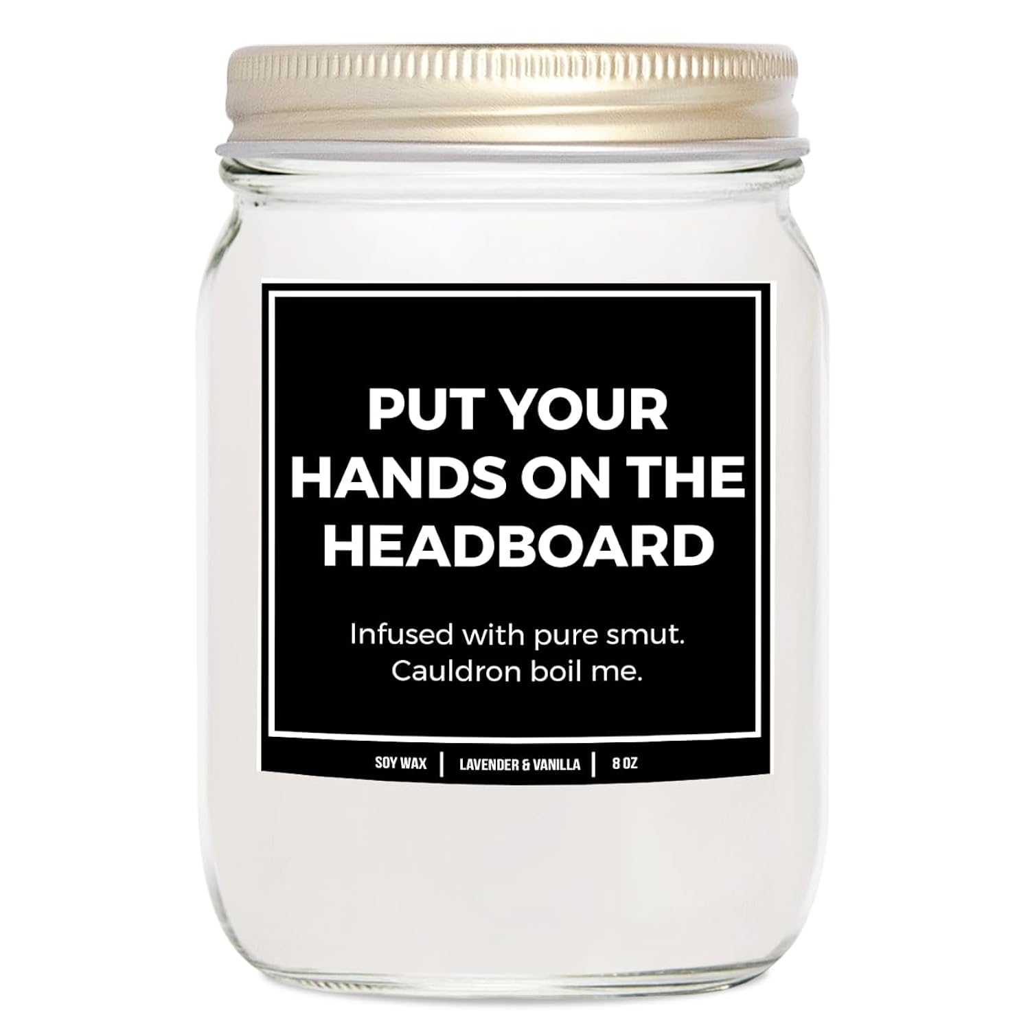 You Nique Designs Put Your Hands On The Headboard Candle 8Oz, Bookish Candles, Bookworms Surprise, Reading Themed Candles For Book Lovers Women, Book Club Gifts Ideas