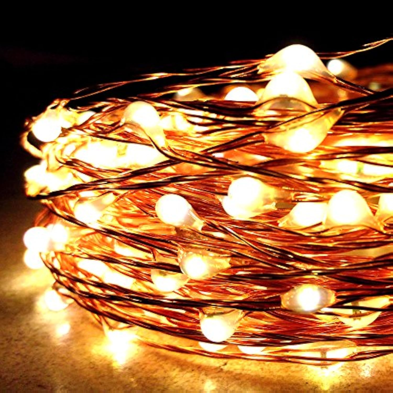 40 Ft 240 Led'S Copper Wire Lights,Remote Battery Operated Led String Lights 8 Lighting Mode Waterproof With 13 Key Remo