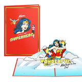 Mother'S Day Pop-Up Card For Her - 3D Wonder Woman Greeting Cards For Mom, Wife, Women - 5" X 7 Super Hero Card - Blank Notecard & Envelope Included