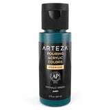 Acrylic Pouring Paint, 2Oz (60 Ml), Phthalo Green High Flow, No Mixing Needed, For Pouring On Canvas, Glass, Paper, Wood, Tile, Stones