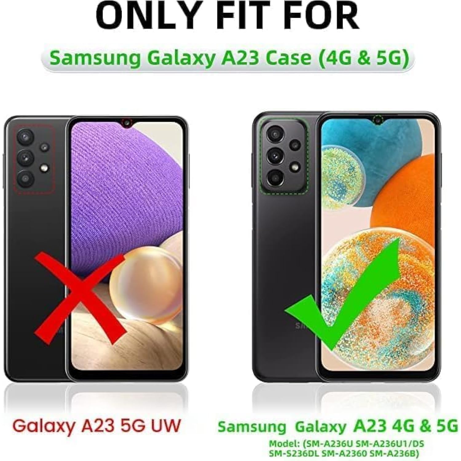 Galaxy A23 5G/4G Case with Tempered Glass Screen Protector, Full Coverage, Built-in Kickstand, Car Magnetic Protective Cover for Women and Men, Blue Star Galaxy