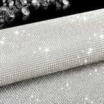 Bling Rhinestone Sheet Self Adhesive Glitter Crystal Rhinestones Sticker Diy Gifts Car Decoration 15.75" X 9.45" (Crystal)