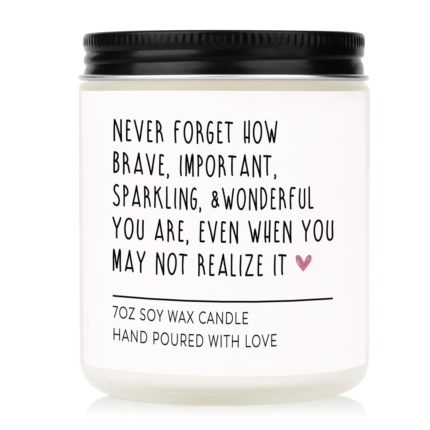 Scented Candles - Inspirational Gifts For Women, Birthday Gifts For Her, Encouragement/Get Well Soon/Cheer Up/Positive Gift For Friends, Coworker, Sister, Natural Soy Candle 7Oz