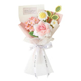 Handmade Crochet Rose Daisy As A Gift For Lover, Family,Friends. Crochet Bouquet, Crocheted Yarn Flowers, Artificial Flower Finished Bouquet