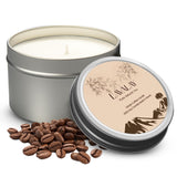 Kona Coffee Bean Scented Candle – 6 Oz Natural Soy Wax Candle With Strong Coffee Aroma – Long Lasting, Clean Burning, Relaxing Gift For Women & Men, Mother’S Day, Birthday & Home Décor