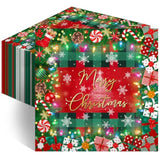 100 Pcs Christmas Paper Napkins 6.5 X 6.5" Disposable Holiday Napkins Set Merry Christmas Party Decorations