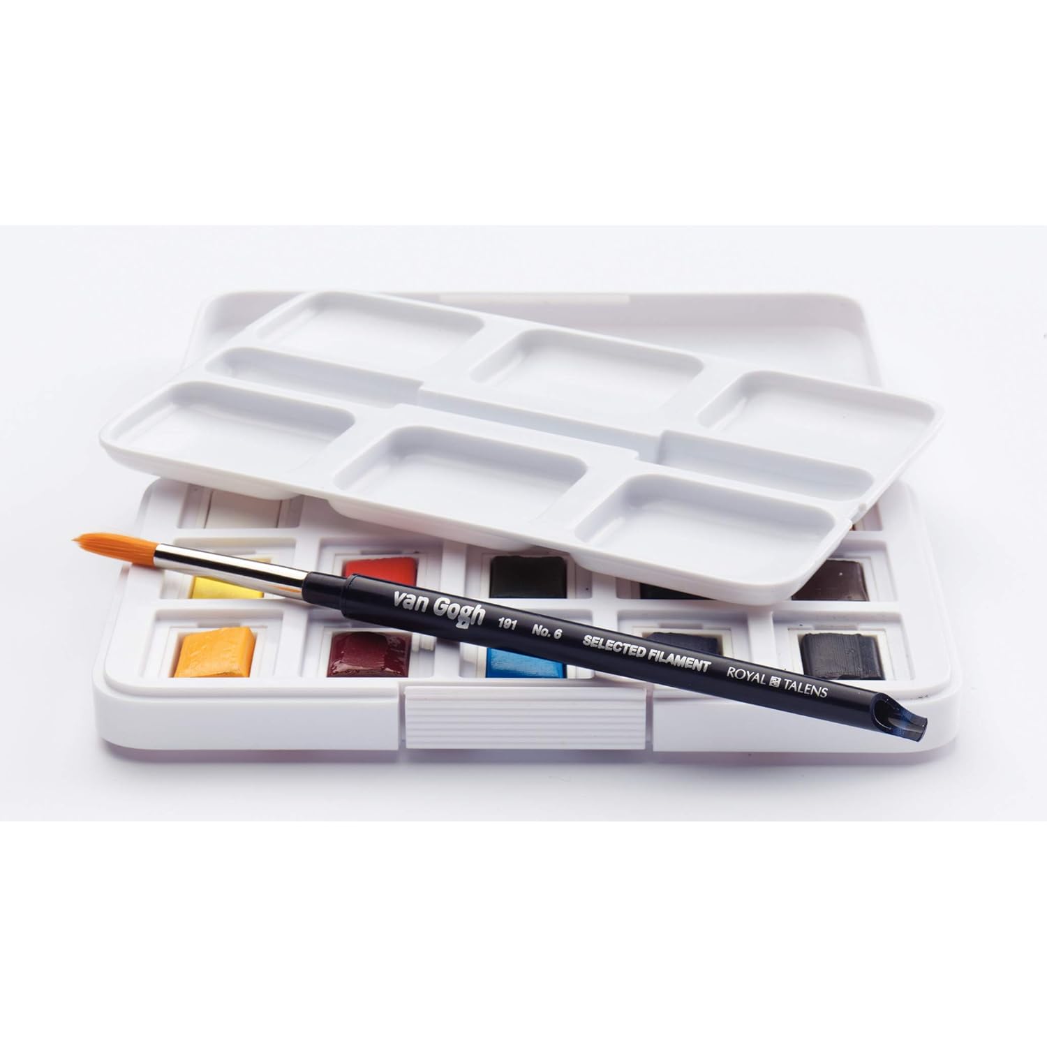 Watercolor Paint Set, Plastic Pocketbox, 12-Half Pan General Selection