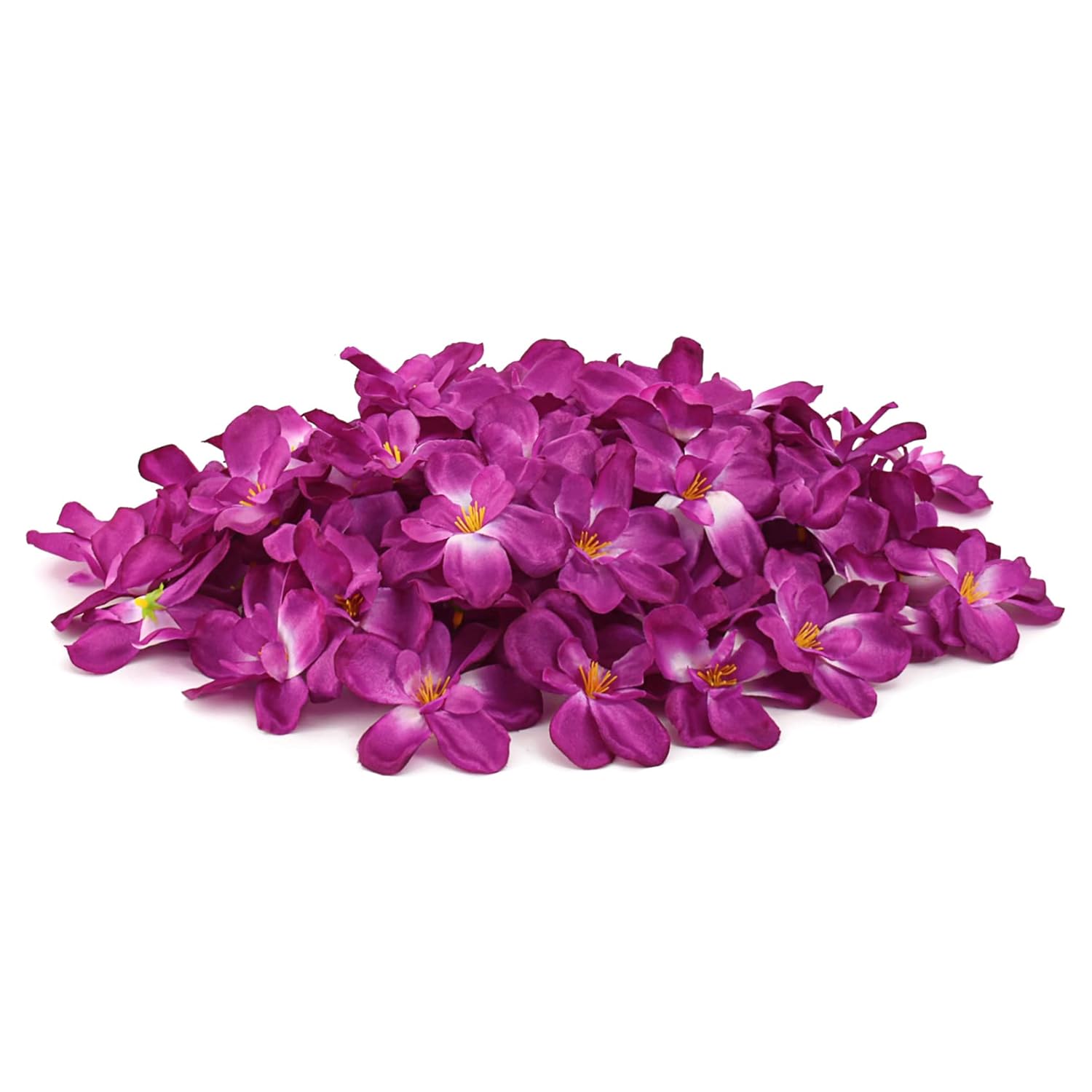 60Pcs Artificial Orchids Flower Heads, Purple-Red Fake Orchid Blooms Heads For Wedding Cake Centerpieces Decor Bouquet Making Diy Crafts Bridal Shower Photography Props