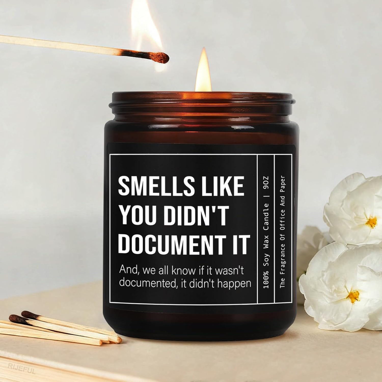 Unique Candle Gifts For Coworkers, Smells Like You Didn'T Document It Candle, Office Candles Gift For Her Him, Christmas Birthday Work Candles Gift For Hr Boss Employee Manager Social Worker Nurse-29