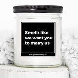 You Nique Designs Wedding Officiant Proposal Candle 9Oz, Will You Marry Us Officiant Proposal Gift, Officiant Gifts, Mahogany Teakwood Candle Gifts For Wedding Officiant (Mahogany Teakwood)