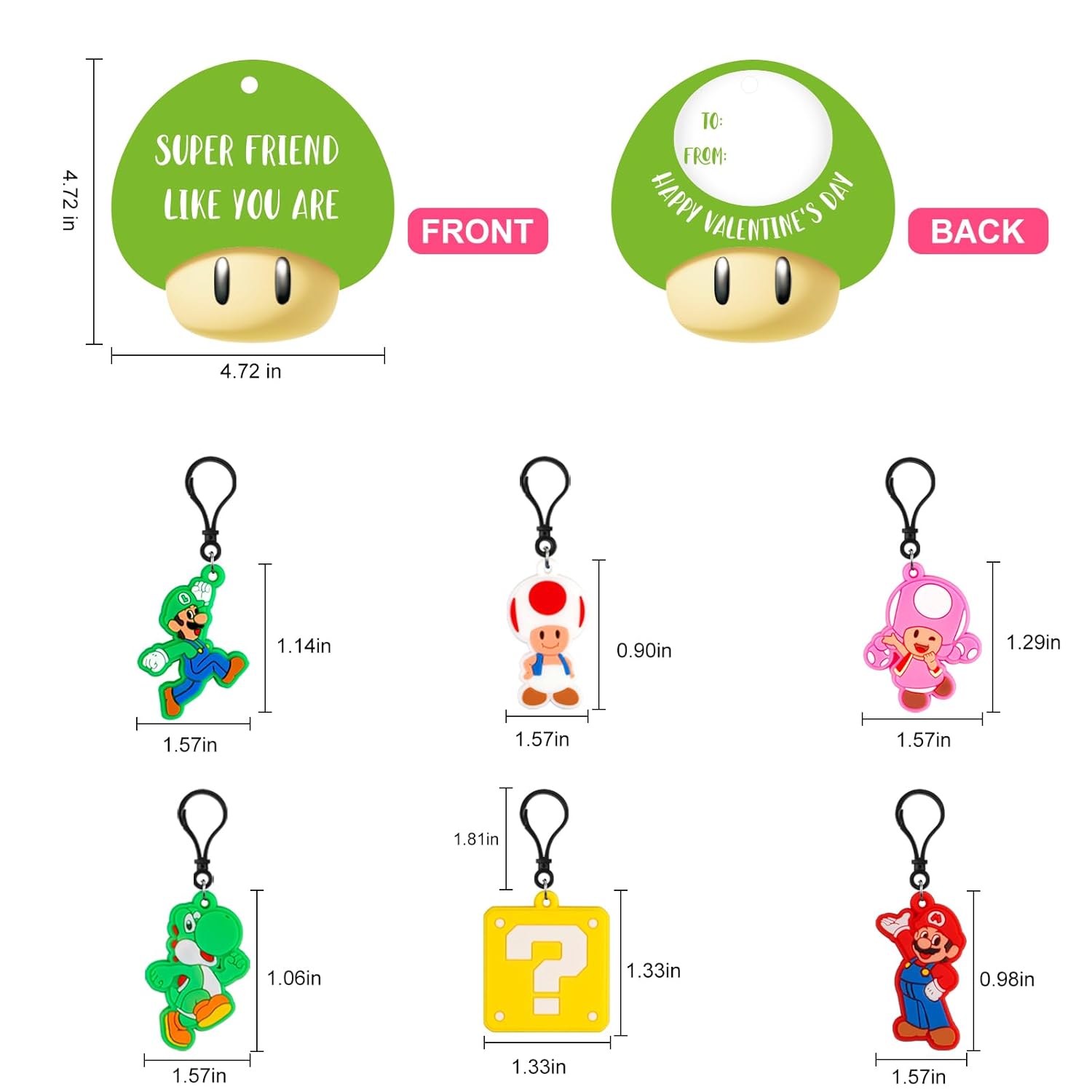 30Pack Valentines Day Cards For Kids School Valentines Cards With Cute Keychains Valentines Day Gifts For Kids For School Party Favors Boys Girls Calssroom Exchange Game Prizes