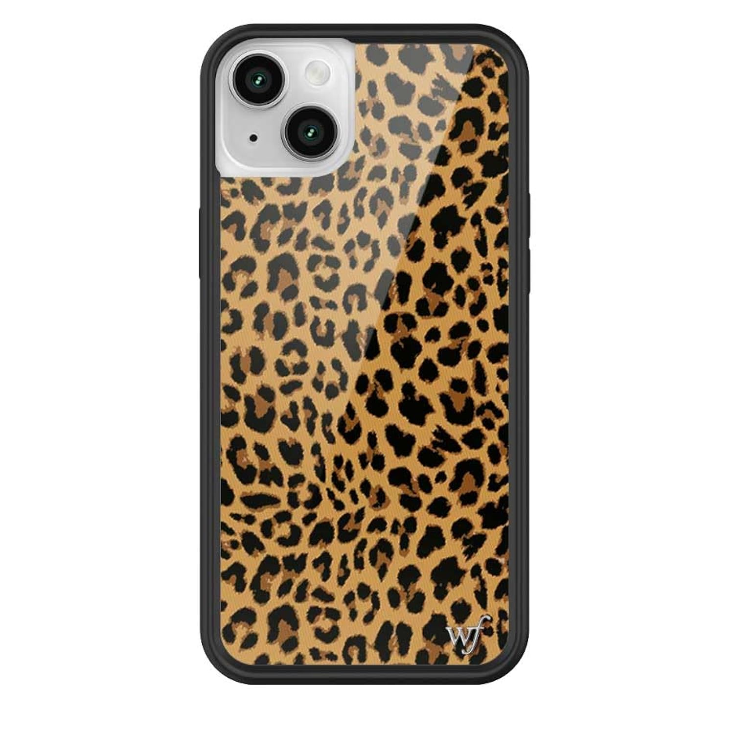Cases - Meow, Compatible With Apple Iphone 14 Plus | Leopard Animal Brown Black Spots Cute Trendy - Protective Black Bumper, 4Ft Drop Test Certified, Women Owned Small Business