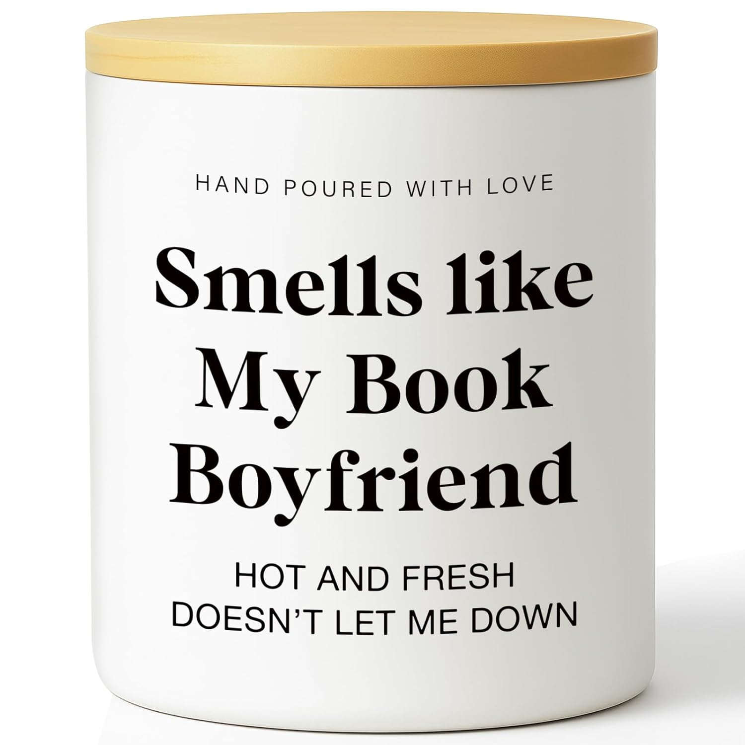 Gifts For Him Boyfriend Valentine’S Day Candle- Funny Hot Fresh Literary-Inspired Gift Anniversary Birthday Love Appreciation Gift For Him Boyfriend Relationship Candle Smells Like My Book Boyfriend
