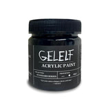 Acrylic Paint For Gel Plate Printing Perfect Transfer Acrylic Paint Gel Printing Supplies, Lamp Black, Opaque 280Ml, 9.5-Oz