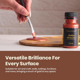 Acrylic Venezia Metallic Colour Copper | 50 Ml | Extra Sheen | Non Fading | Indoor/Outdoor | Non Toxic | Multi-Surface | Pro Artist, Hobby Painters & Kid | Made In India
