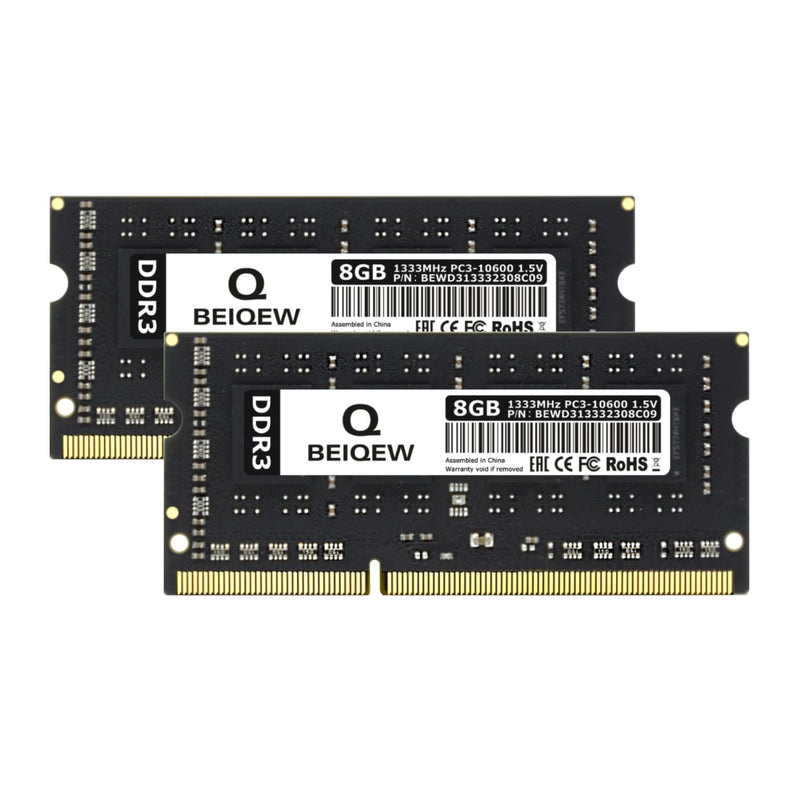 Ddr3 Ram 16Gb Kit(2X8G) 1333Mhz Pc3-10600 Cl9 1.5V Laptop Computer Sodimm Memo