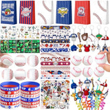 Baseball Party Favors, 132Pcs Goodie Bags Set, Stickers, Keychains, Birthday Party Decorations, Team Gifts For Kids