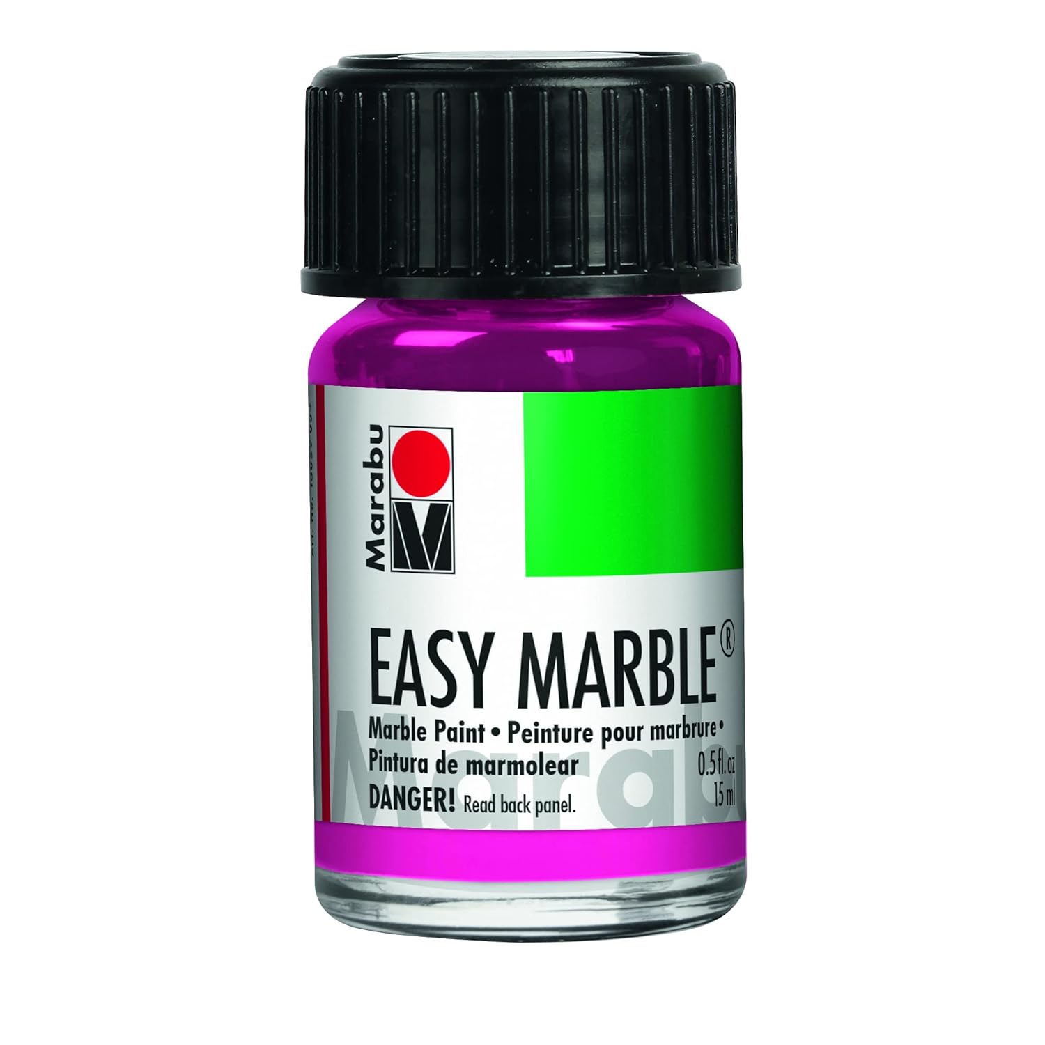 Marabu Easy Marble Paint - Raspberry - Delight Your Senses and Brighten Your Art with a Sweet and Vibrant Burst of Color - 15ml