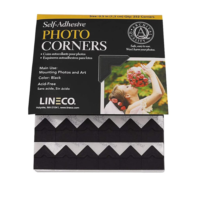 Self-Adhesive Photo Corners, Archival Quality Acid-Free Pressure Sensitive, 0.