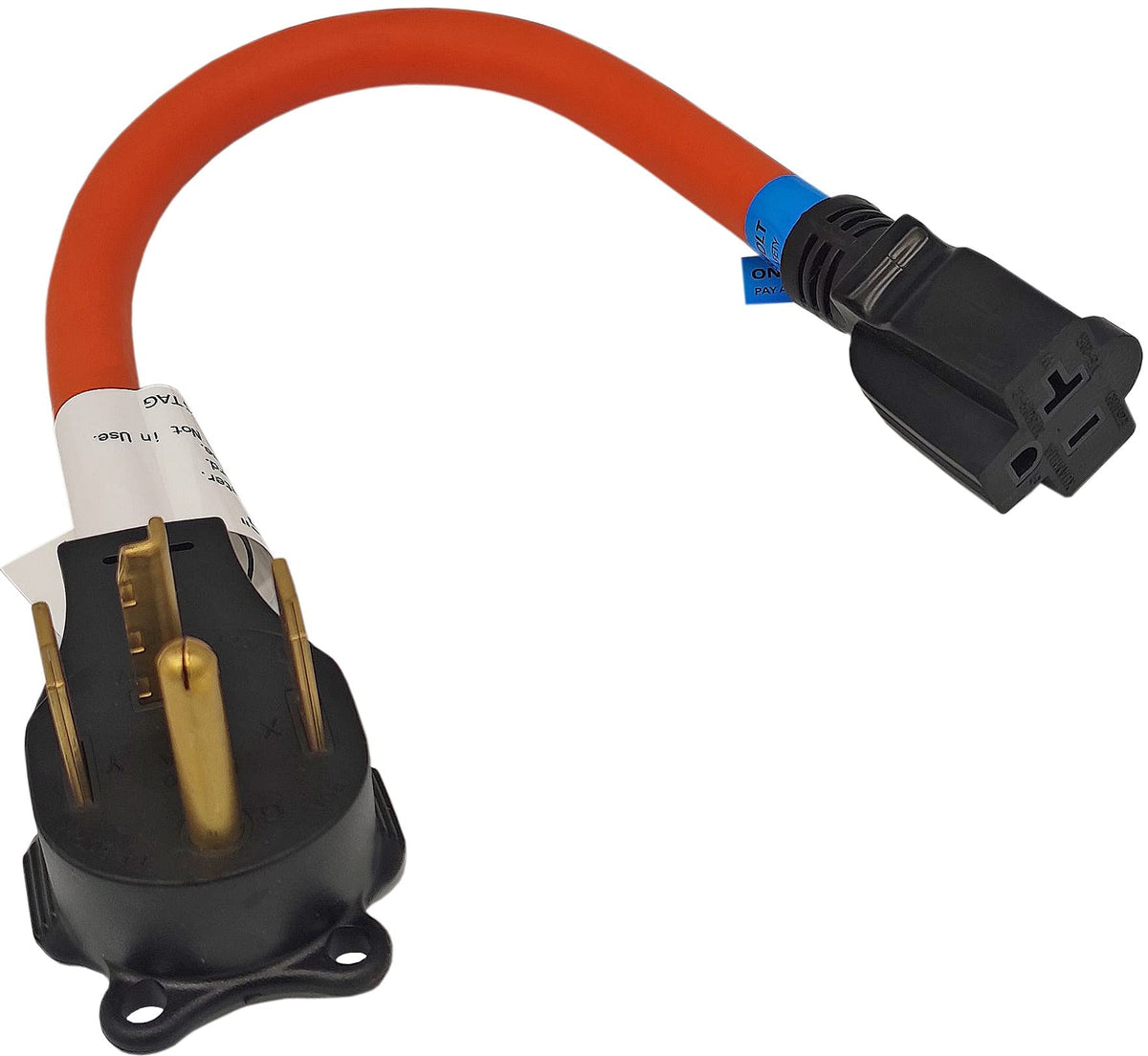 Fc-14352T Male 30A Dryer Plug 14-30P To 5-15R Or 5-20R Adapter 4 Prong To 3 Prong 20A Output 125V