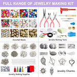 Jewelry Making Kit, 1960 Pcs, Supplies Includes Beads, Instructions, Findings, Wire For Bracelet, Necklace, Earrings Making Kit For Adults By