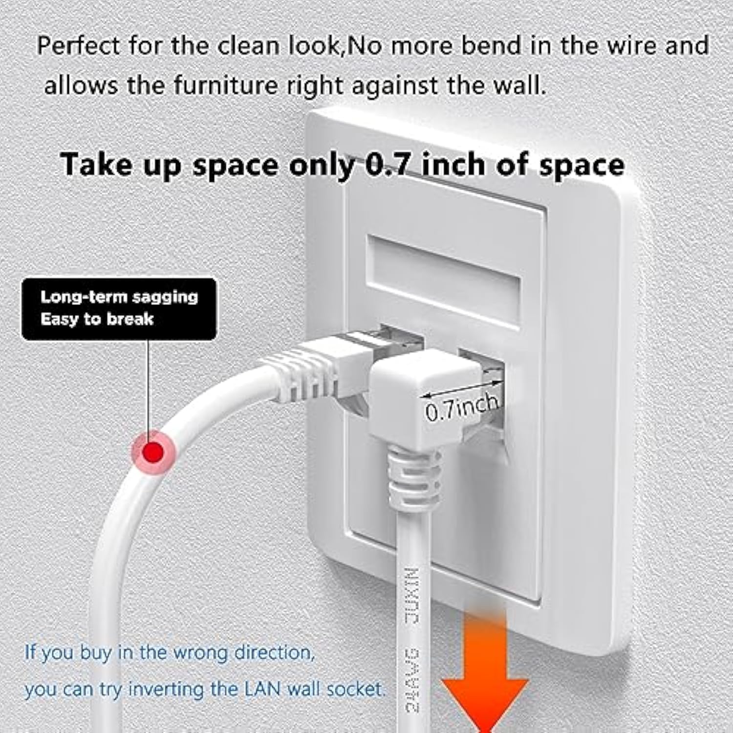 Cat 6 Ethernet Patch Internet Cable - 6 Foot, White Cat6 Ethernet Cable Right