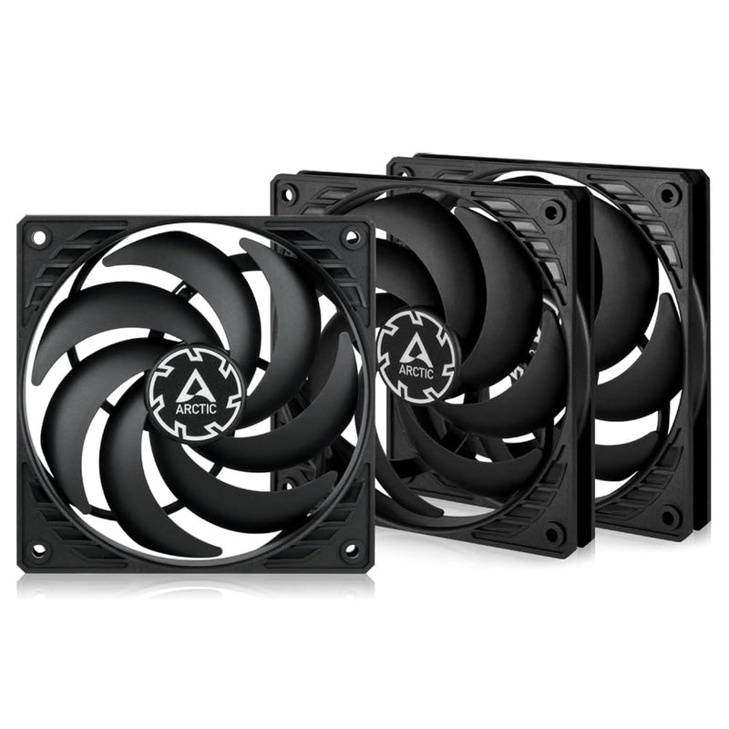 ARCTIC P12 Slim PWM PST (3 Pack) - 120 mm Case Fan with PWM Sharing Technology