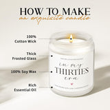 30Th Birthday Gifts For Women Men, Happy 30Th Birthday Decorations For Her Him - 7 Oz Lavender Scented Candles (In My Thirties Era)