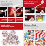 Circus Carnival Party Decoration Including Circus Confetti Balloons Kit Carnival Photography Backdrop Banner Party Tablecloths For Kids Boys Girls Birthday Decorations Supplies