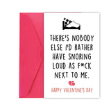 Naughty Valentines Day Gift For Husband, Funny Valentines Day Cards For Boyfriend, Romantic Vday Gifts For Fiance Hubby, Humorous Snoring Anniversary Card