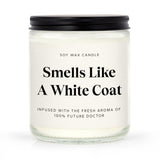 Future Doctor Gifts, Funny White Coat Ceremony Gifts, Medical School Graduation Present, Congratulations Gift For Med Student - Handmade Lavender Scented Candle 7Oz