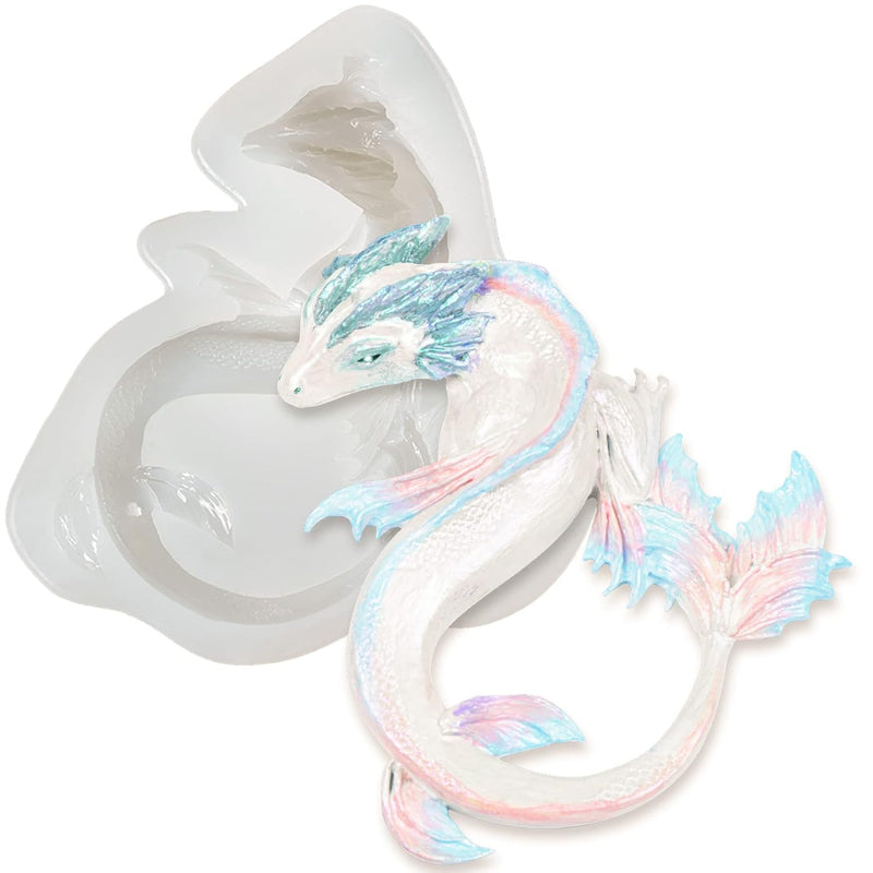 Sea Serpent Epoxy Resin Silicone Mold Flood Dragon For Fondant Cake Decorating