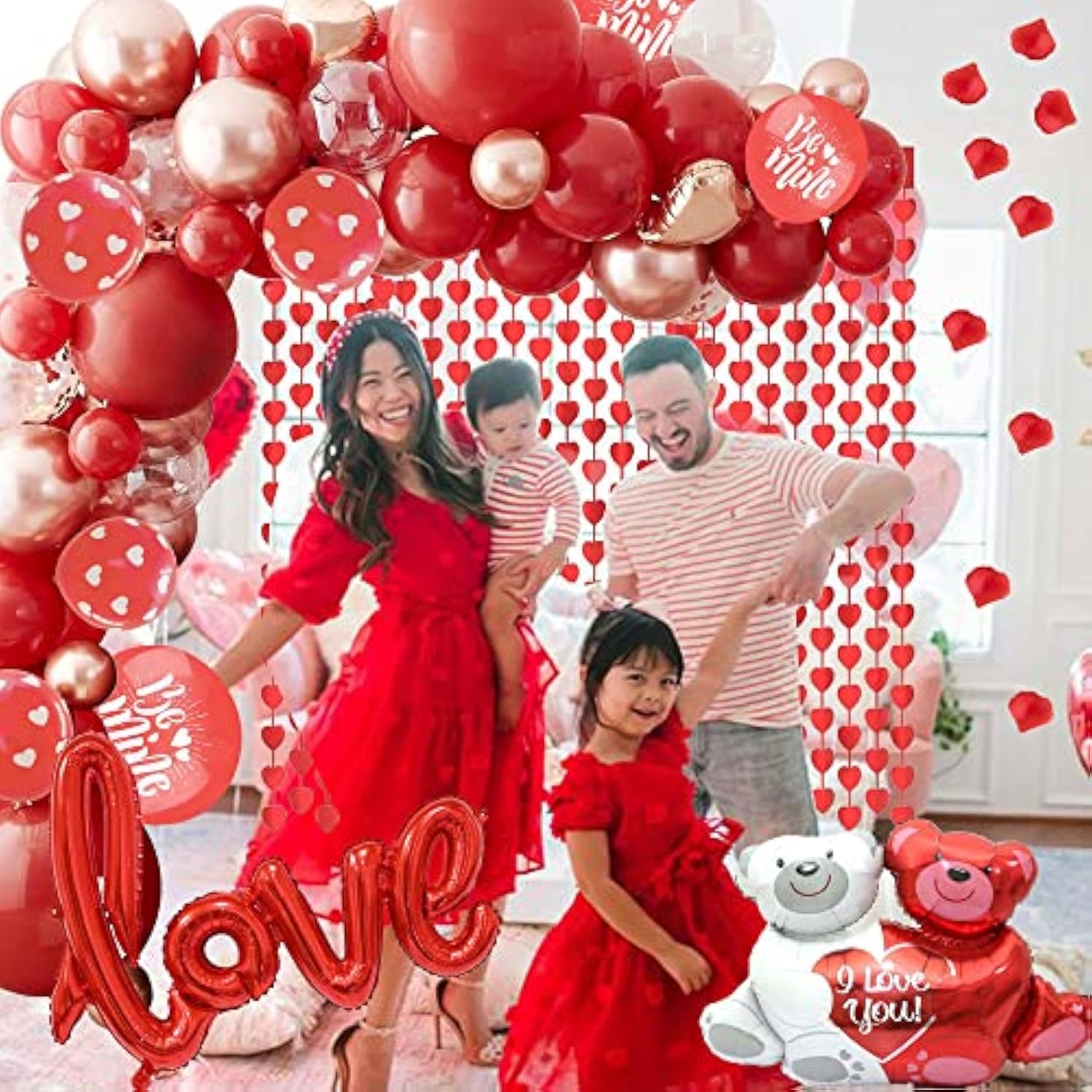 Valentine Day Balloon Decorations Kit, Valentine Day Balloons Arch Gar