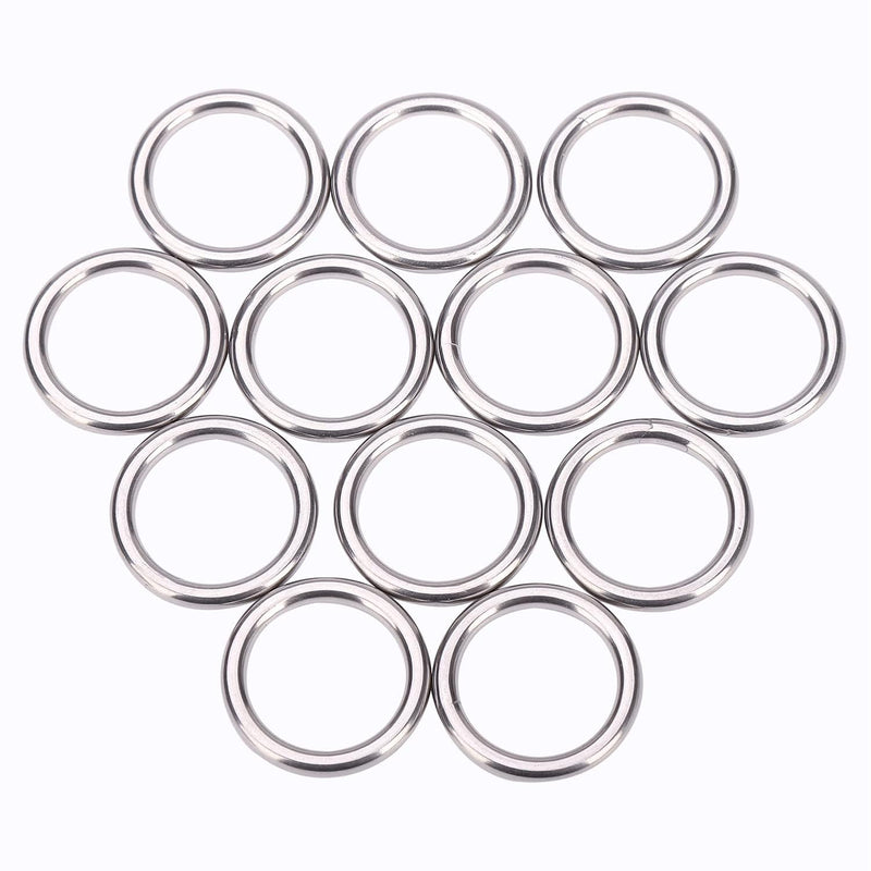 12 Pcs Metal O Rings 1 Inch Heavy Duty 304 Stainless Steel Welded O Ring Multi