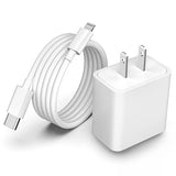 20W USB C Fast Charger with Lightning Cable for iPhone 14 13 12 11 XS XR X 8 SE iPad