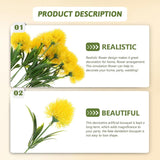 Artificial Dandelion Flowers 1.38 Inch Faux Dandelions Bouquet For Home Wedding Table Centerpiece Office And Craft Decoration