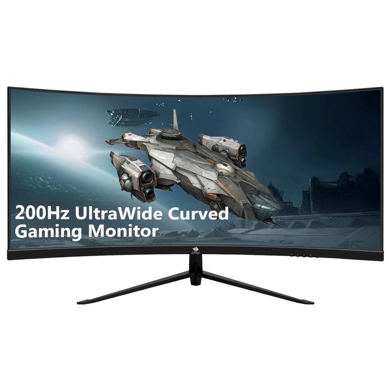 Z-Edge 30-Inch Curved Gaming Monitor, 200Hz Refresh Rate, 21:9 2560X1080 Ultra