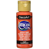 DecoArt DA345-3 Americana 2 Oz Paint, Scarlet Americana Craft Paint
