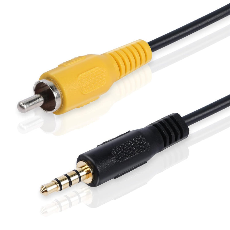 3.5 Mm To Rca Video Cable 1/8 Inch Male Plug To Rca Male Audio Adapter Cable F