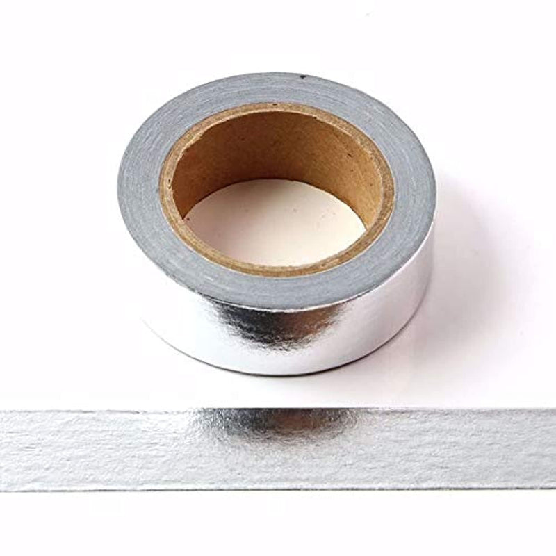 Solid Foil Washi Tape Decorative Self Adhesive Masking Tape 15Mm X 10 Meters (